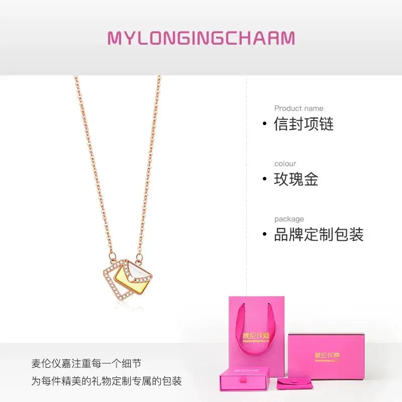 Myron Yijia Envelope Necklace Sterling Silver New Arrival