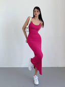 Invisible Fishing Line Summer Sling Dress Sultry Elegance