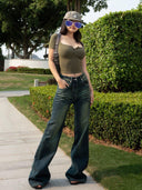 Modal Large Size Slim-Fit Knitted T-shirt for Plump Girls