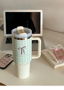 304 Stainless Steel Insulated Ice Cup With Straw Handle