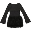 Sylcue Long Sleeve Dress Sophisticated Slim Fit Apparel