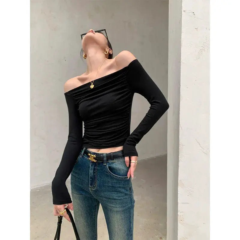 Jwunique Off Shoulder Top Versatile Chic Style for Women