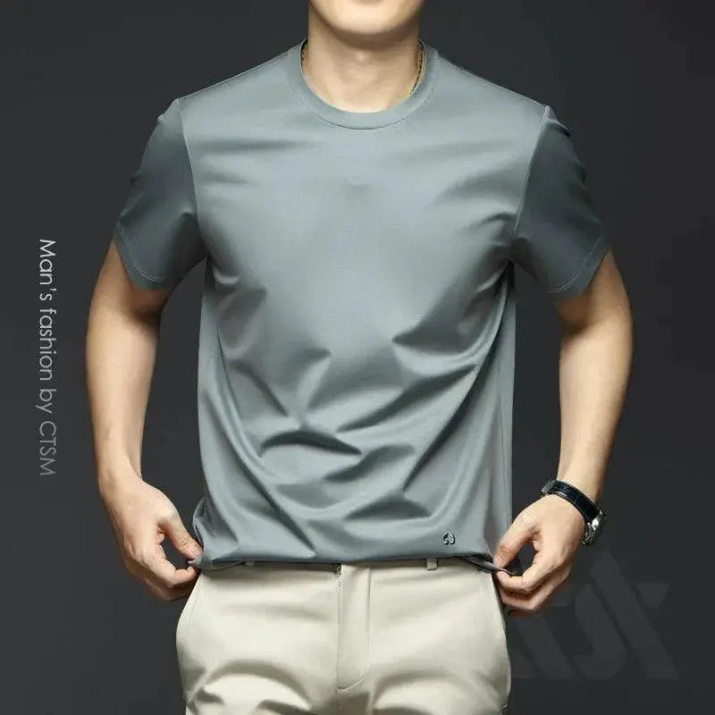 Classy White Cotton T Shirt For Men Summer Style Essential