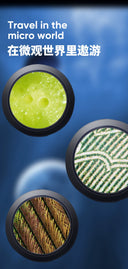 Diamond Magnifying Glass Watch Cell Phone Microscope 200x