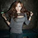 Internet Celebrity Modal Long Sleeve Streetwear T-shirt Chic & Sexy