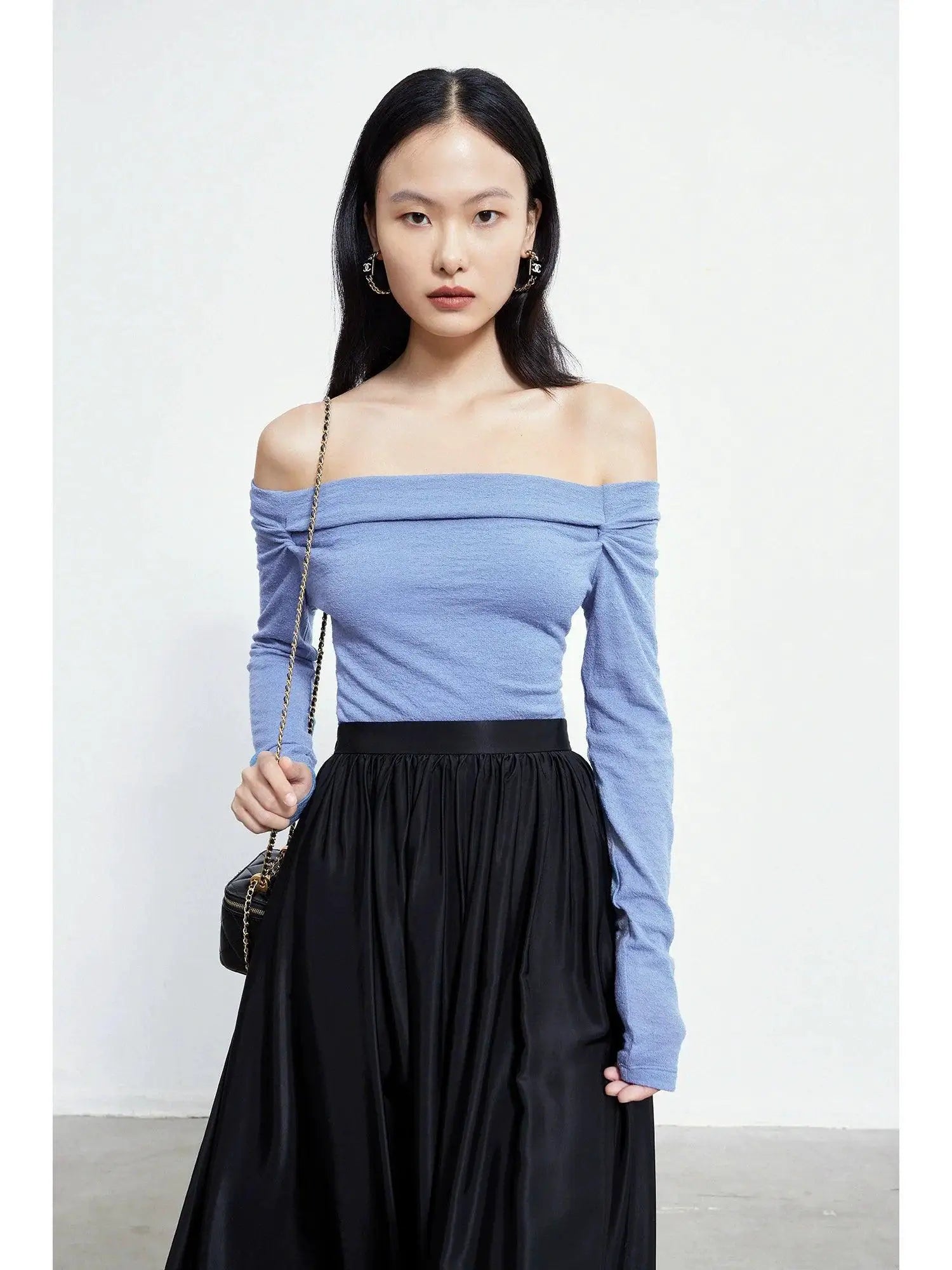 Buckthorn Off Shoulder Knit Shirt Stylish For Women