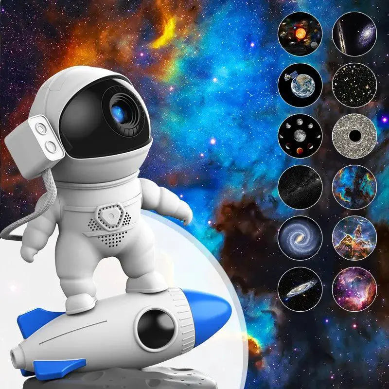 Cosmic Astronaut Galaxy Projector 360 Rotating Star Light