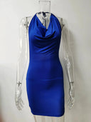 Y2K Halter Backless Mini Dress for Women