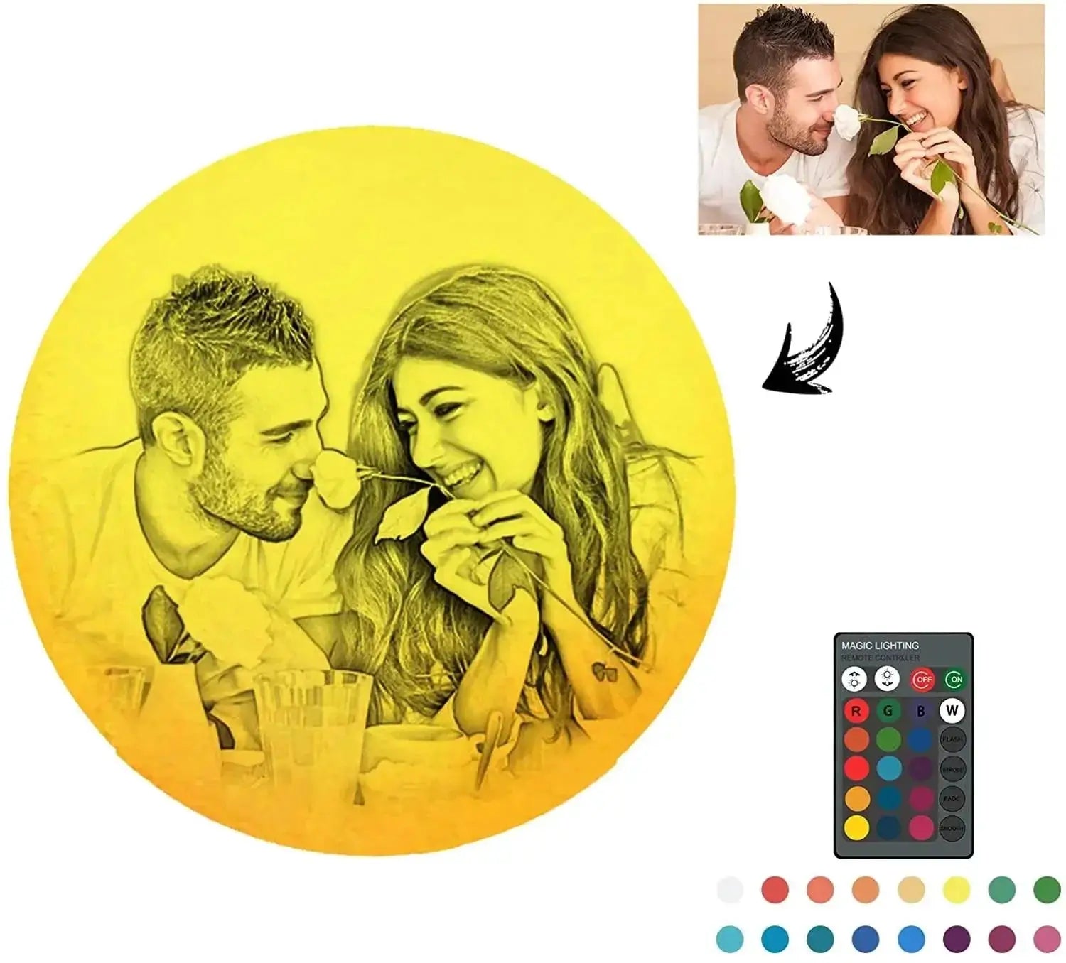 Custom Photo Moon Lamp Personalized Night Light For Memories