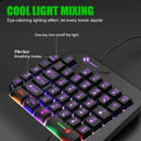 Mini Gaming Keyboard - Single Hand Portable Wired