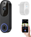 Never Miss A Visitor With 1080p Wireless Doorbell AI Motion Night Vision Audio