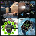 2026 New ECG+PPG Smart Healthy Diagnosis Surveillance Body Analysis Blood Pressure Lipid Uric Acid Health Smart Watches For Men