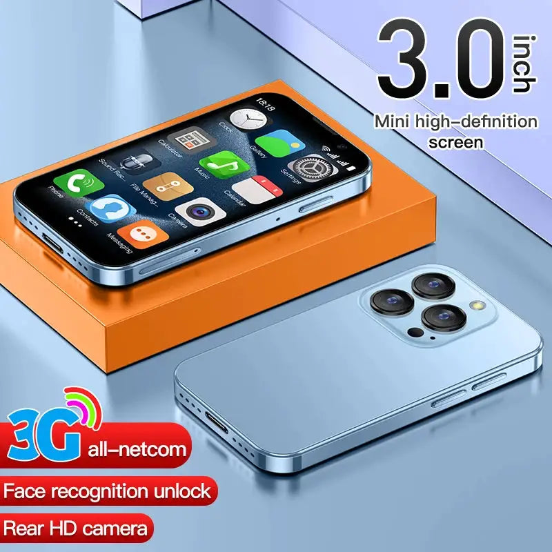 SOYES XS18 Pro Mini Smart Phone Android 8.1 Face ID 2GB RAM 16GB ROM Facial Recognition 3.0" Screen Dual SIM 3G Small Phone