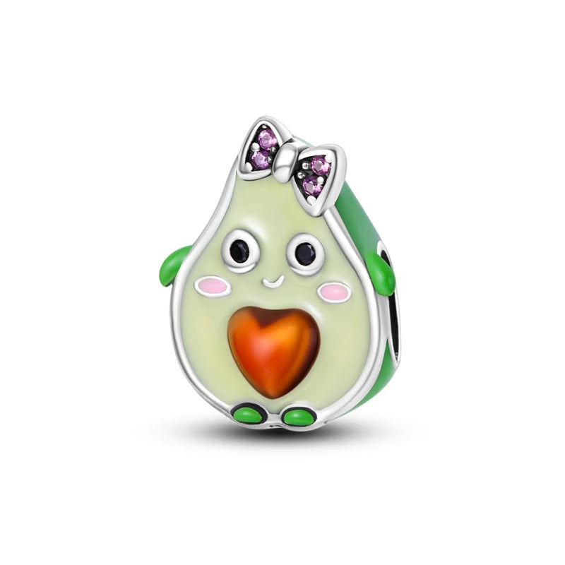 Charm Sterling Silver Bead Pendant