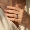 Moissanite Ring In Sterling Minimalist