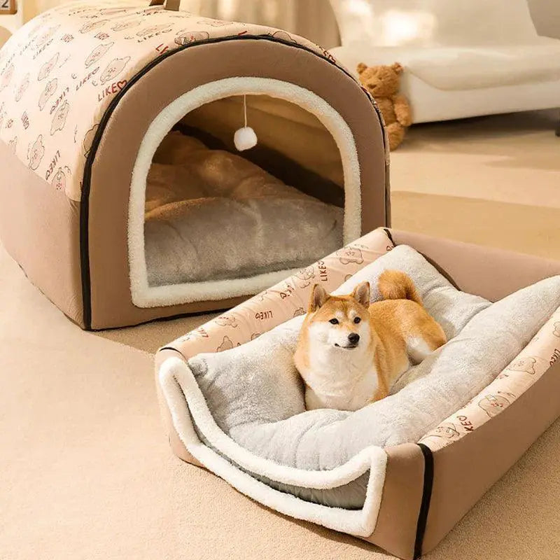 Big Dog Winter Kennel Cozy Bed For Medium Large Dogs