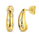Mula Sterling Silver Golden Earrings