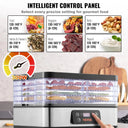 SucceBuy Tray Food Dehydrator Machine Stainless Steel Electric
