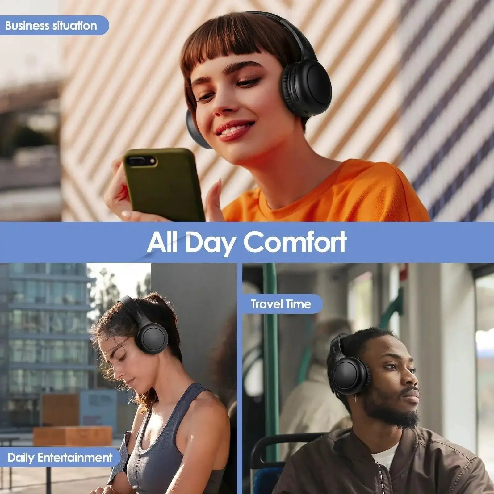 Siindoo Kids Bluetooth Headphones Premium Sound 3 EQ Modes