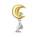 Charm Beads Sterling Silver Golden