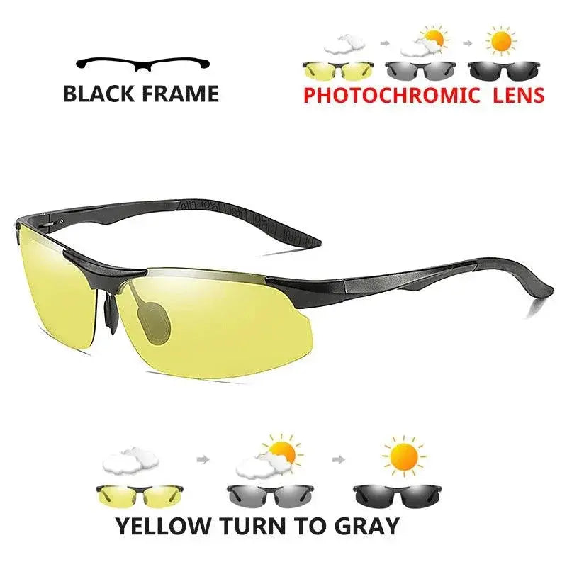 Men's Aluminum Polarized Photochromic Driving Sunglasses