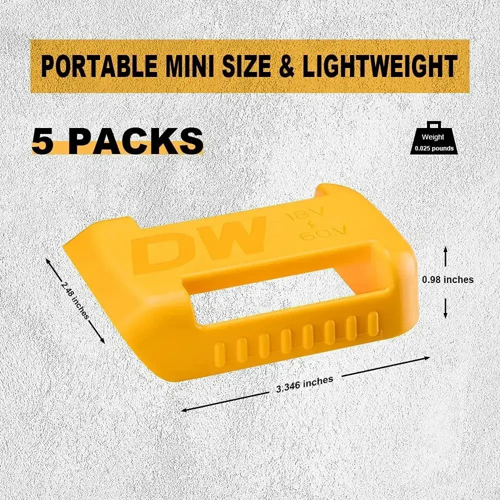 2 5 10Pcs Battery Holder for 18V 20V 60V Yellow Storage