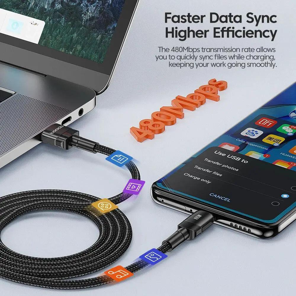 Toocki Fast Charging Cable With High Speed Data Transfer