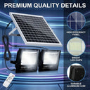 Solar Powered Dual Head Wall Lamp
