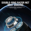 Dual Head Men's Shaver - Type-C Portable Design