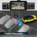 Car Dashcam for Drivers With Four-Channel Clarity.
