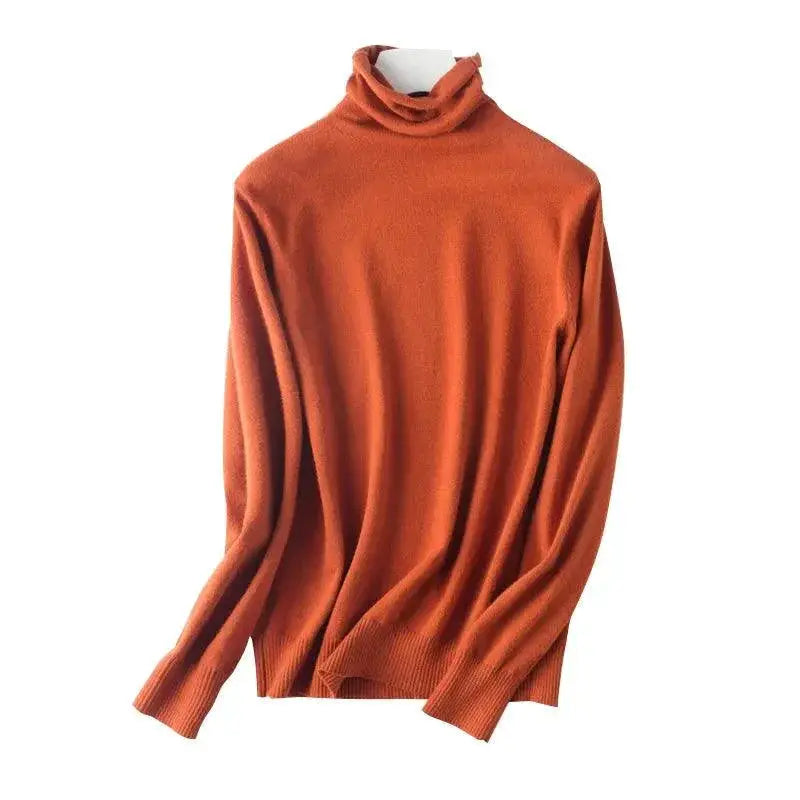 Chic Korean Turtleneck Sweater for Women 2023 Knitwear