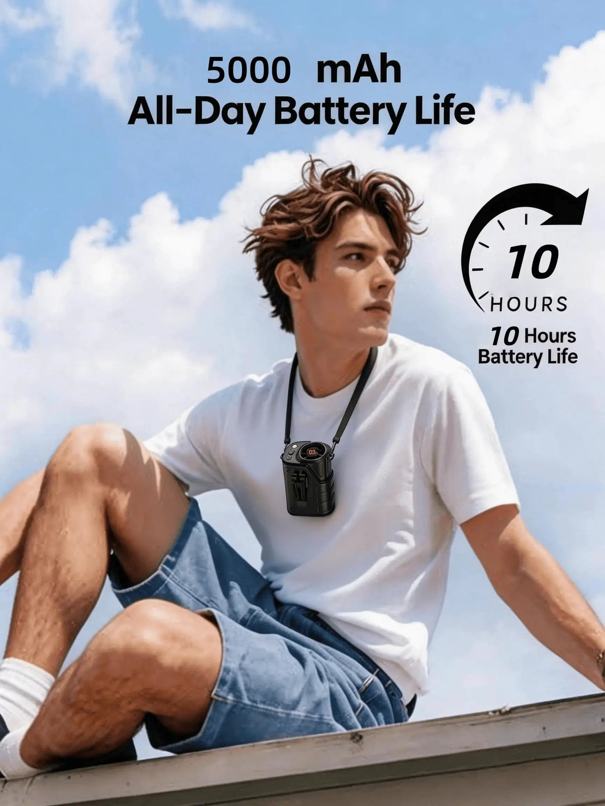 Portable Waist Fan With Battery — product image 3