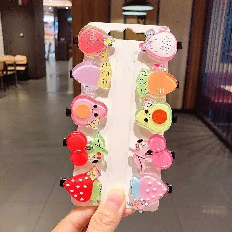 Magical Unicorn Hair Clips For Girls With Ice Cream Designs
