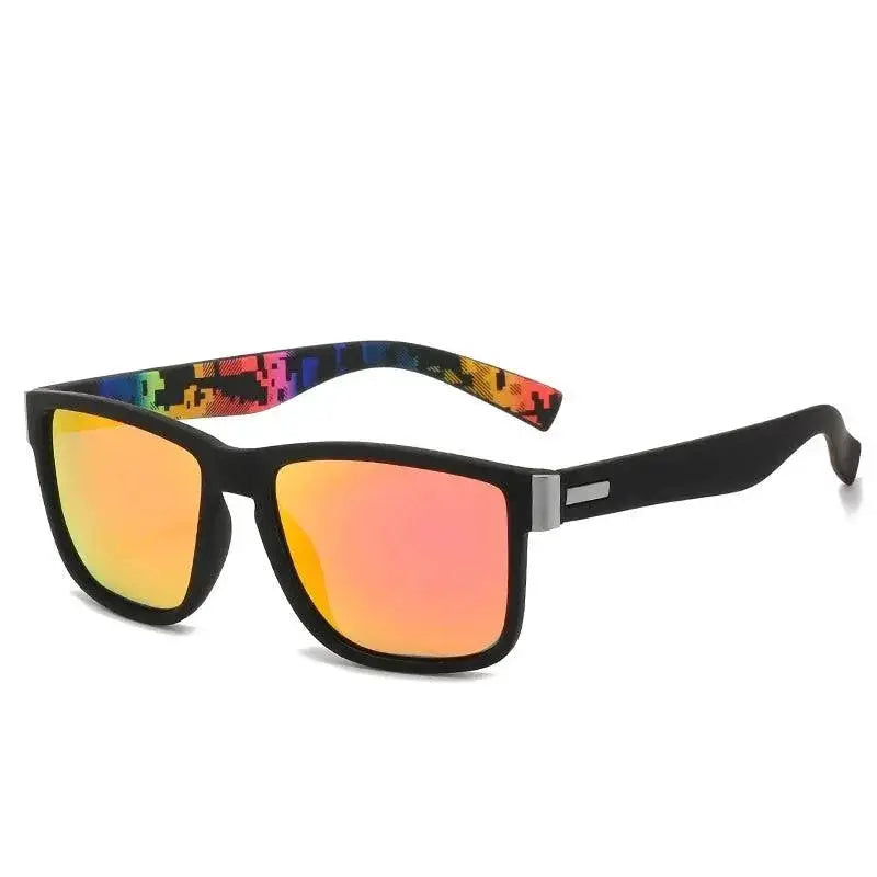 Unisex Vintage Polarized Square Sunglasses UV400 Protection