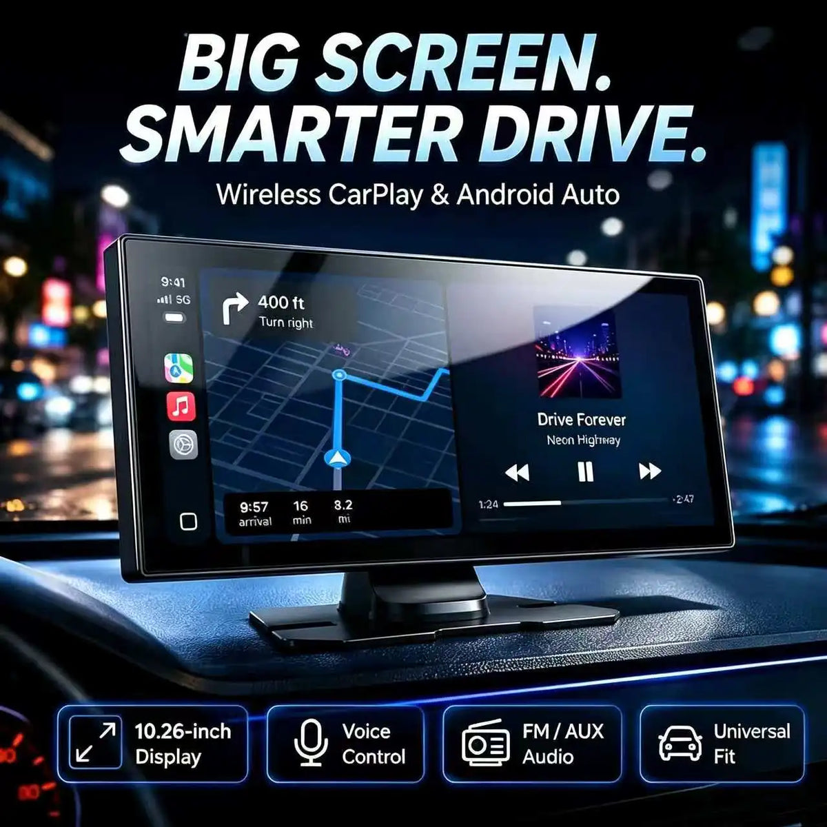 Portable Wireless CarPlay Screen, Suitable For Display Screens — product view 1