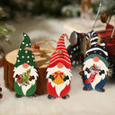 Charming Wooden Christmas Gnome Ornaments for Tree Decor