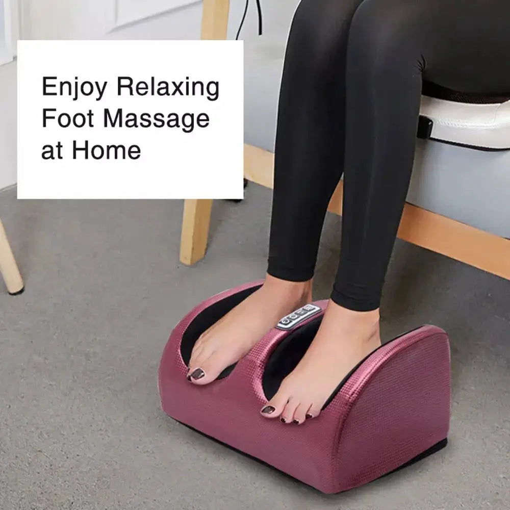 Ergonomic Electric Foot Massager Hot Compress Shiatsu Kneading Leg Calf Muscle Relax Circulation Multifunctional Heat Massager