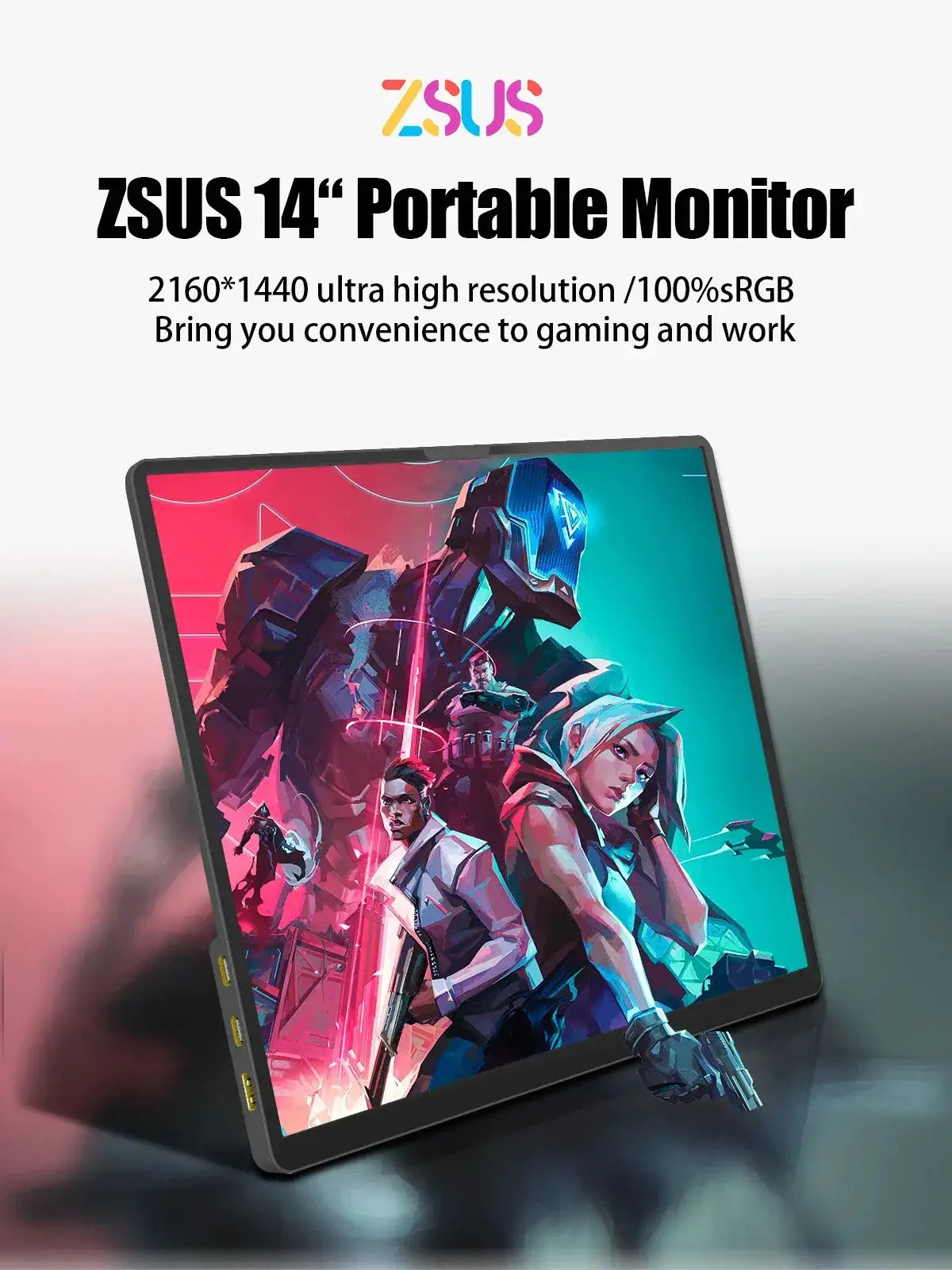 Portable Monitor 15 By 10 2160x1440 HDMI Type C - OurLum.com