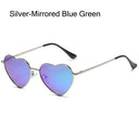 Vintage 90s Heart-Shaped Sunglasses with UV400 Protection