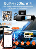 4K Dash Cam for Safer Driving with HDR