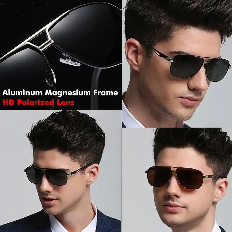Premium Mens Polarized Photochromic Sunglasses for Driving