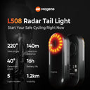 Magene Radar Bike Tail Light L508 Rear Brake Sensing Waterproof LED Taillight
