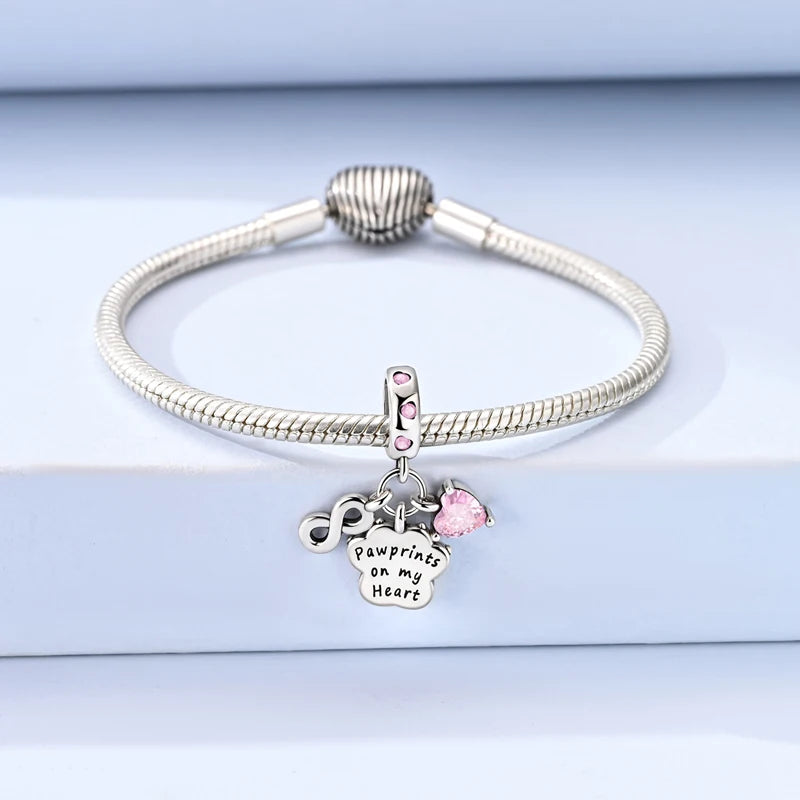 Sterling Silver Charm Love Heart