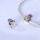 Sterling Silver Charm Beads Rose
