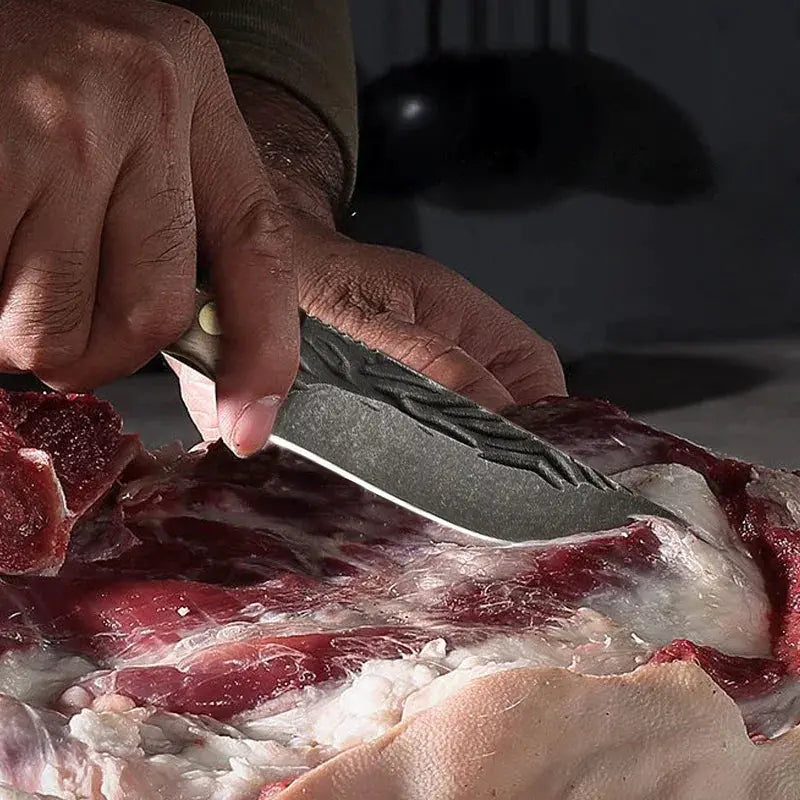 Handcrafted Stainless Steel Boning Knife Set For Chefs