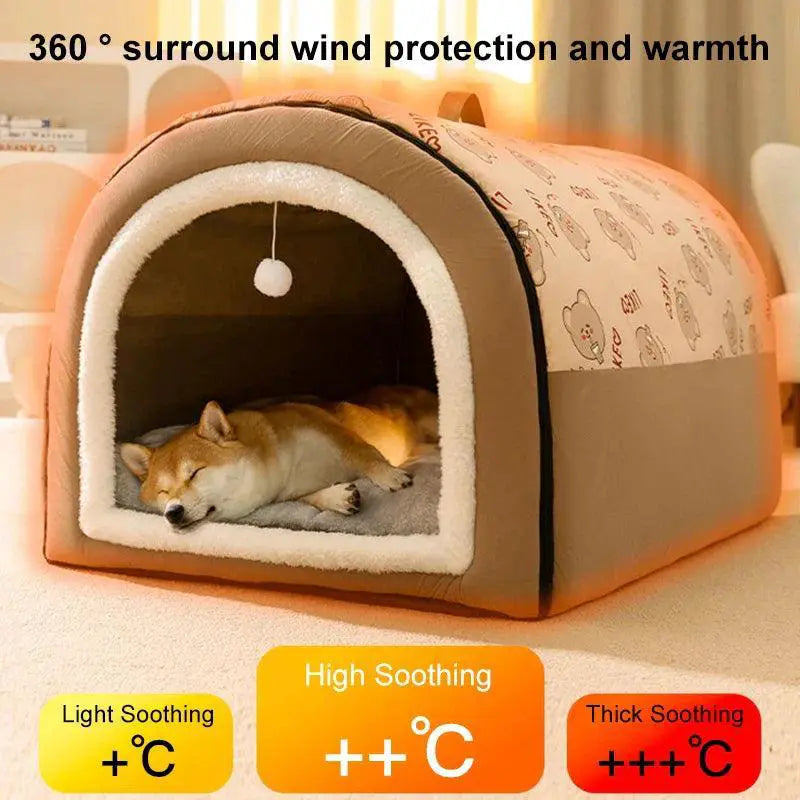 Big Dog Winter Kennel Cozy Bed For Medium Large Dogs