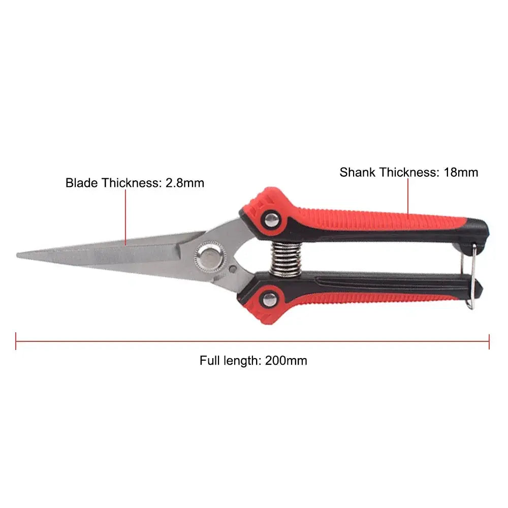 RDDSPON Pruning Shears Stainless Steel Non Slip Handle