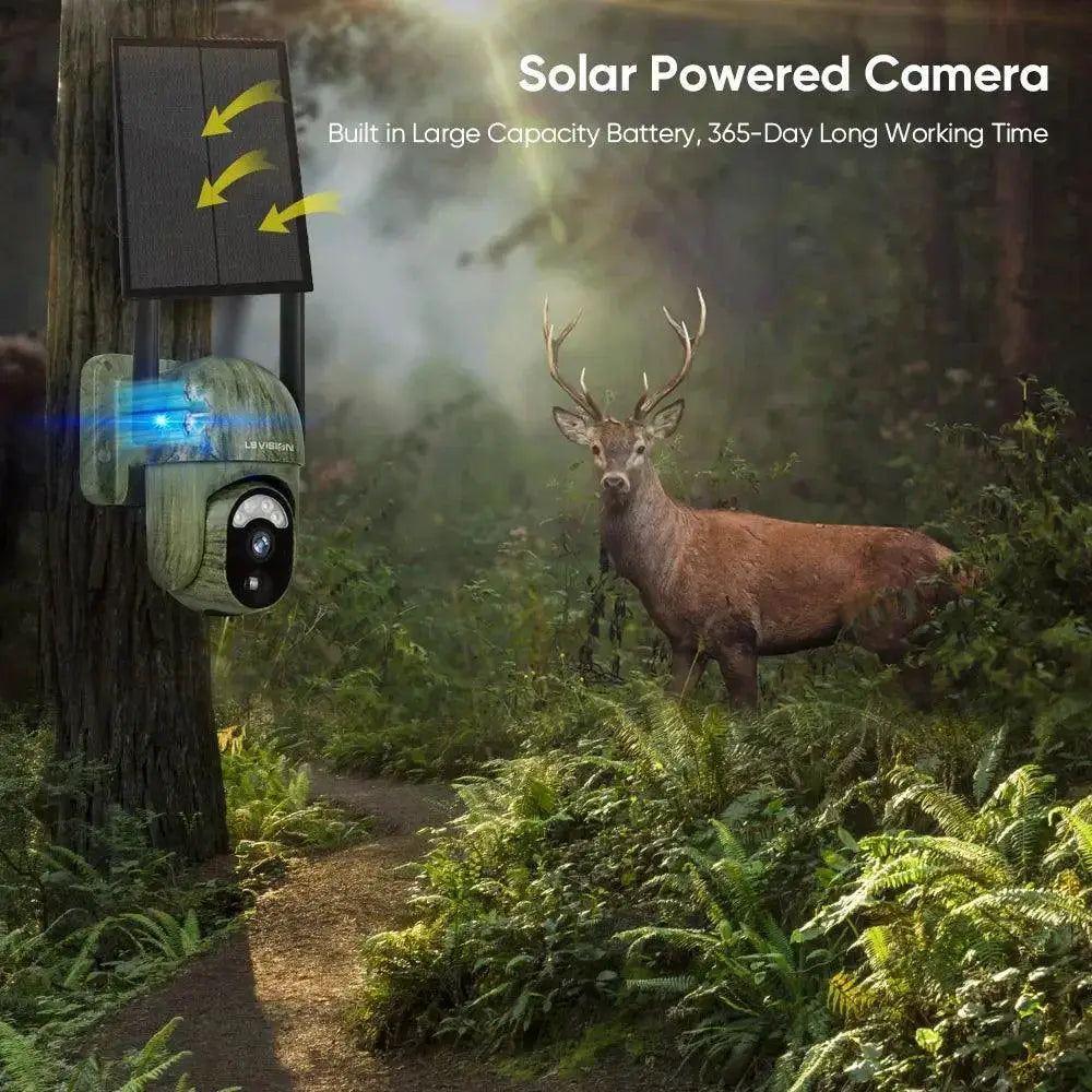 LS VISION Solar Wildlife Surveillance Camera Outdoor