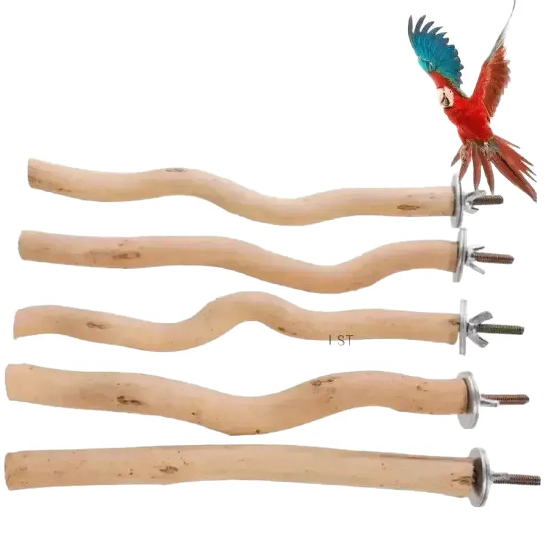 Durable Wood Parrot Perch Swing Toy — product view 1