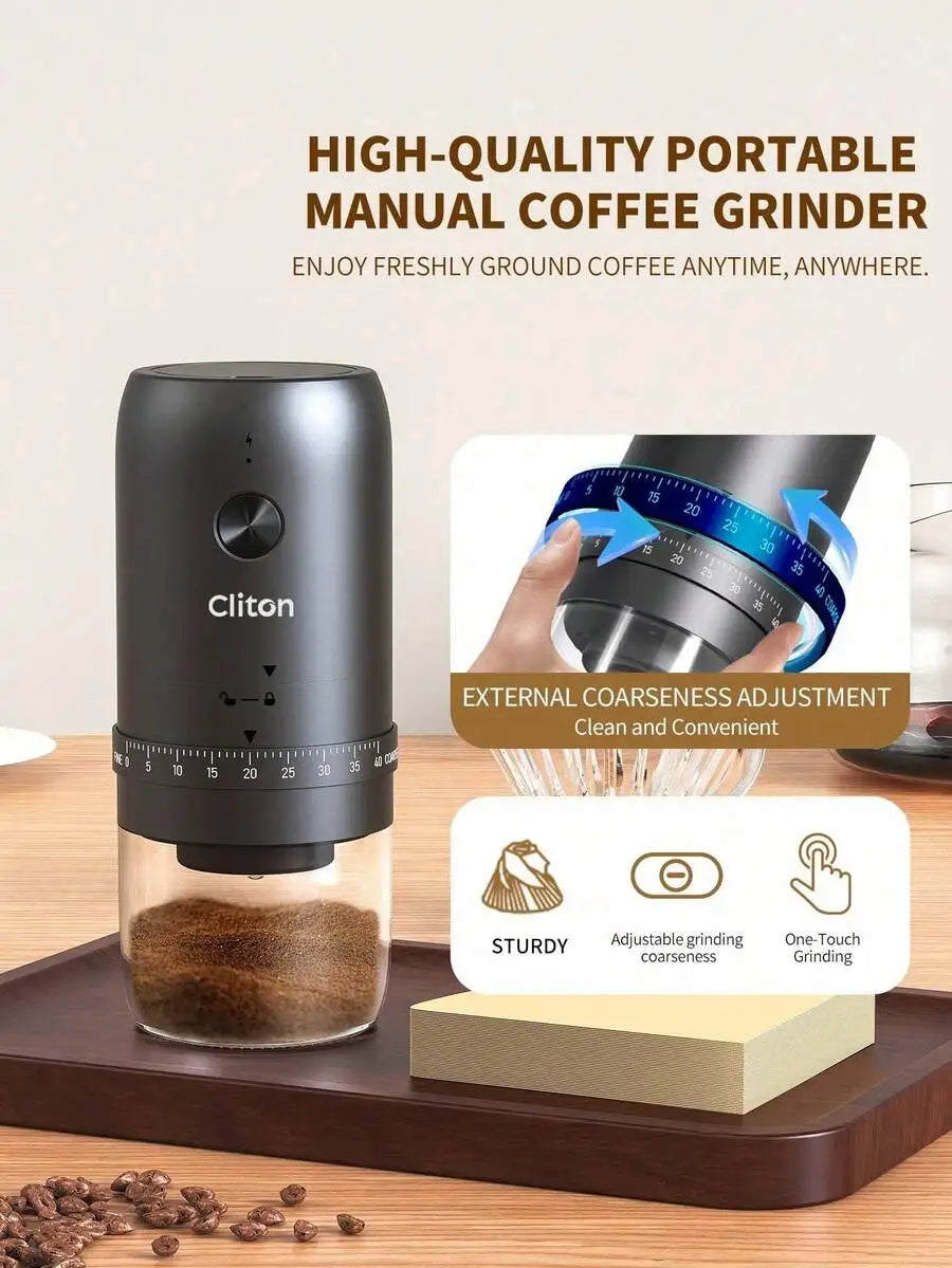 Premium Portable Coffee Set: Rechargeable Espresso Maker + — product view 5